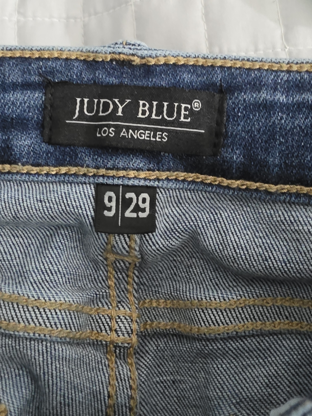 Judy Blue Retro Wide Leg Jeans High Rise Medium Wash Stretch Denim Womens 9/29 - Picture 7 of 10